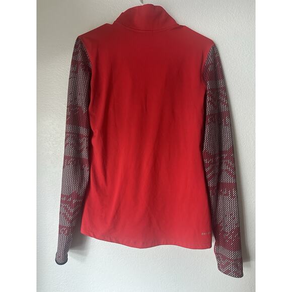 Nike Womens 3/4 Zip Red Track Jacket‎ Size Large - Picture 2 of 7